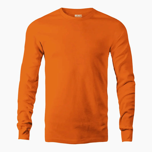 BEAST Blaze Orange Long Sleeve T-shirt - TWOBERRY