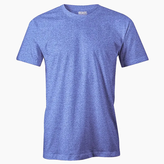 BEAST Blue Marl Short Sleeve T-shirt - TWOBERRY