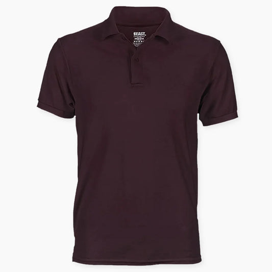 BEAST Brown Polo T-shirt - TWOBERRY