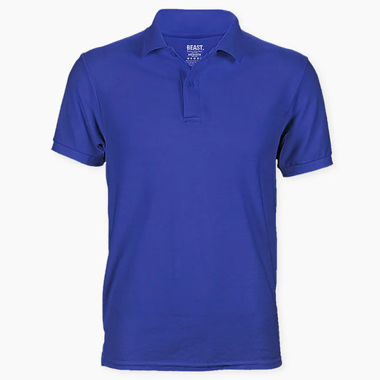 BEAST Carbon Blue Polo T-shirt - TWOBERRY