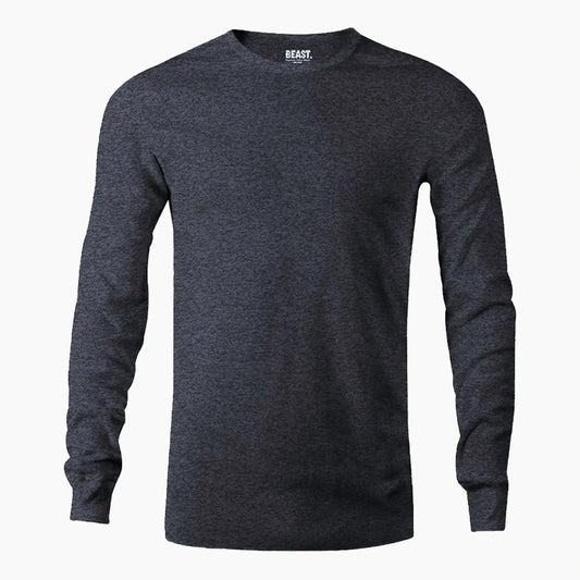 BEAST Charcoal Grey Long Sleeve T-shirt - TWOBERRY