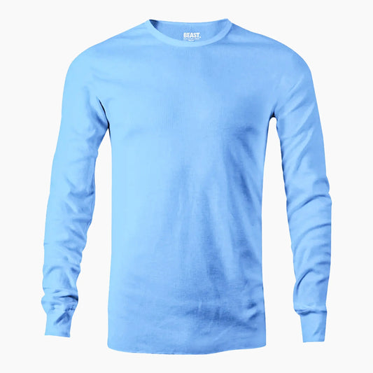 BEAST Ice Blue Long Sleeve T-shirt - TWOBERRY