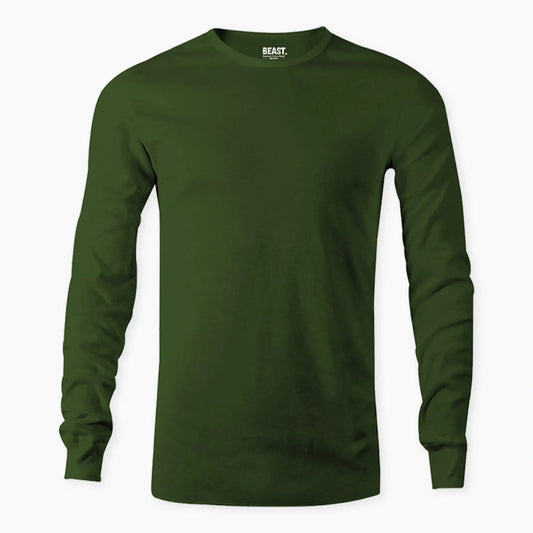 BEAST Khaki Long Sleeve T-shirt - TWOBERRY