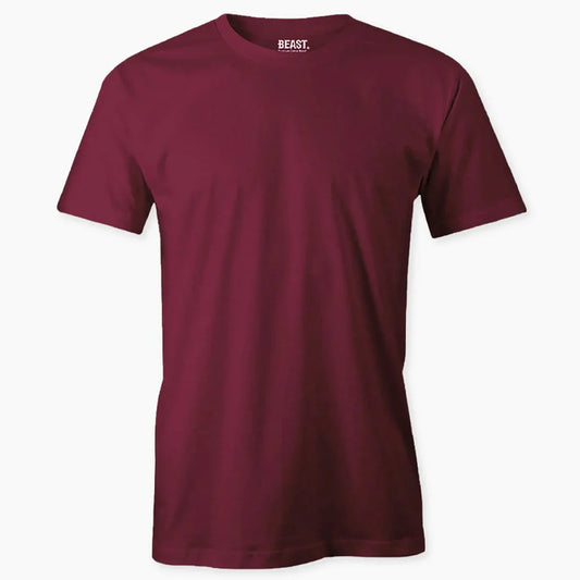 BEAST Maroon Short Sleeve T-shirt - TWOBERRY