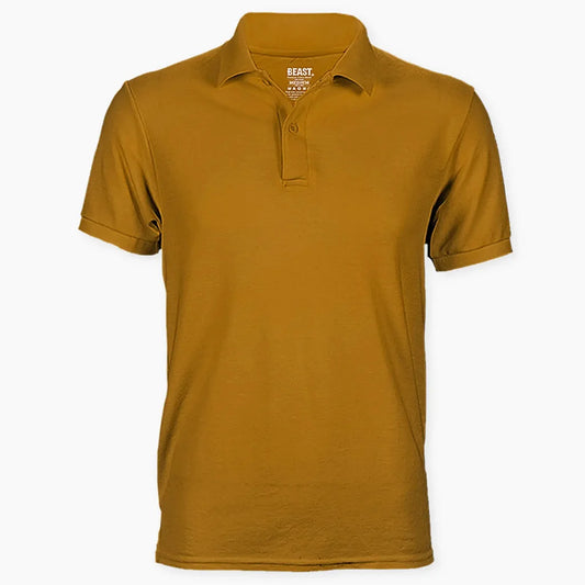 BEAST Mustard Polo T-shirt - TWOBERRY