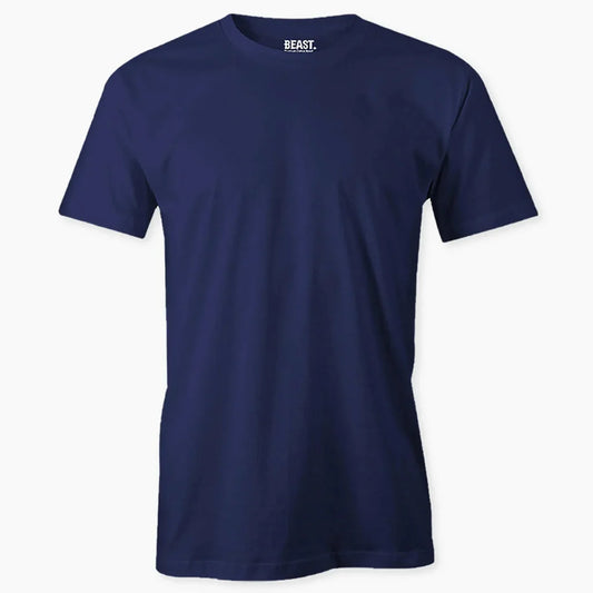 BEAST Navy Blue Short Sleeve T-shirt - TWOBERRY