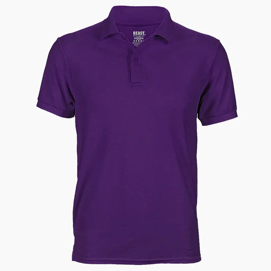 BEAST Purple Polo T-shirt - TWOBERRY