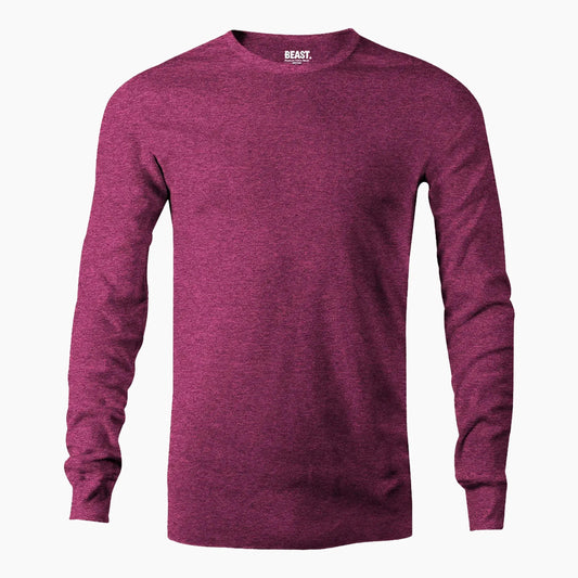 BEAST Raspberry Red Long Sleeve T-shirt - TWOBERRY