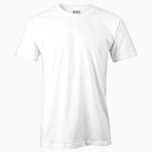 BEAST White Short Sleeve T-shirt - TWOBERRY