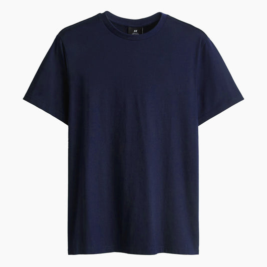 H&M Dark Blue T-shirt - TWOBERRY