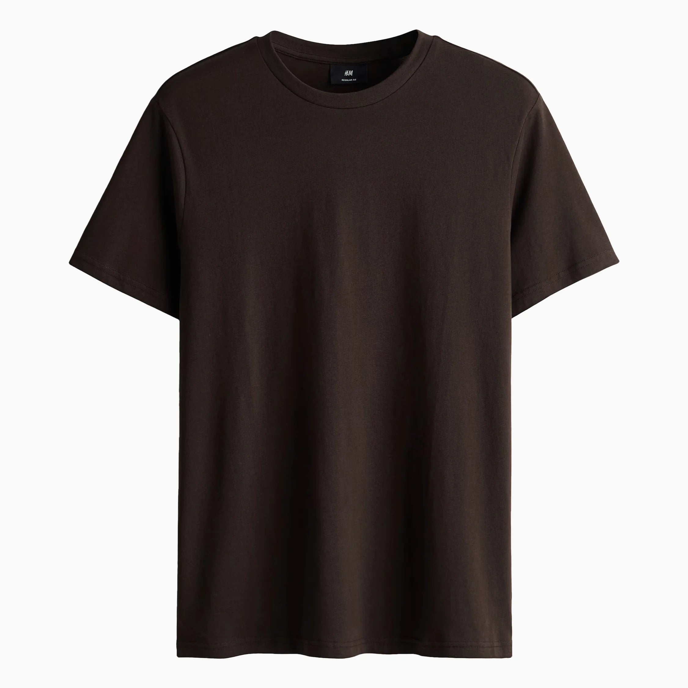 h-m-dark-brown-t-shirt