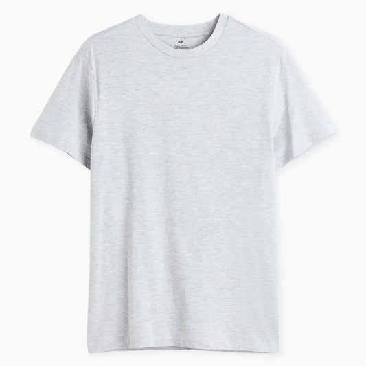 H&M Grey Melange T-shirt - TWOBERRY