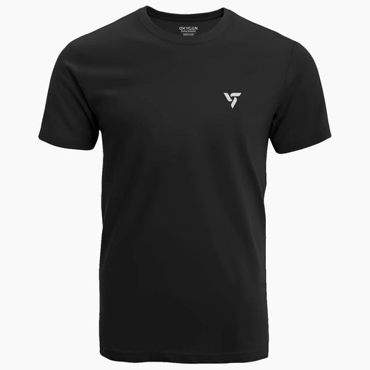 OXYGEN SPORTS Black T-shirt - TWOBERRY