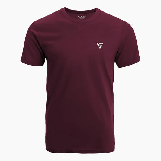 OXYGEN SPORTS Maroon T-shirt