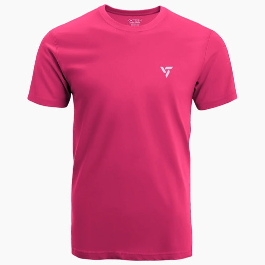 OXYGEN SPORTS Salmon Pink T-shirt - TWOBERRY