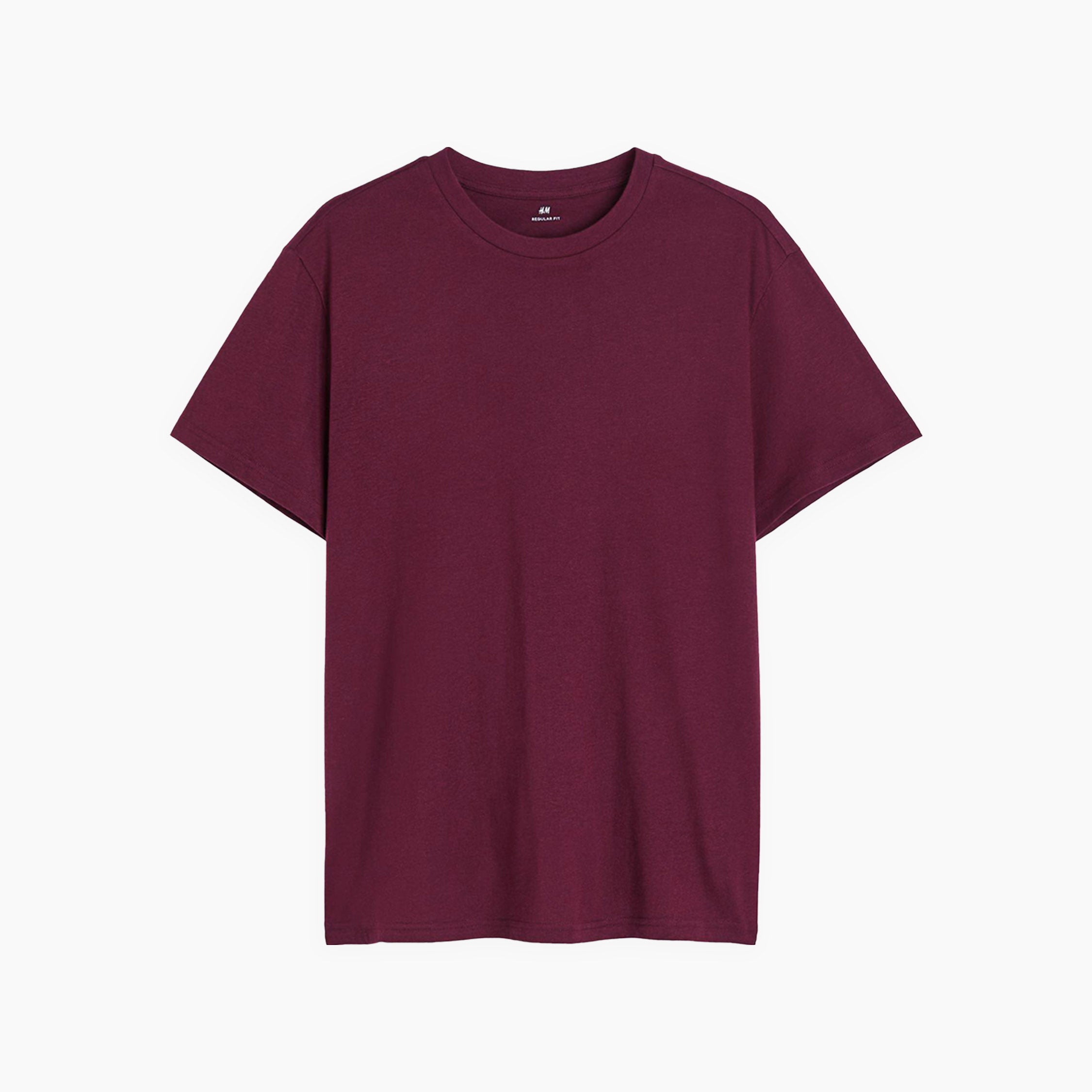 h-m-burgundy-t-shirt