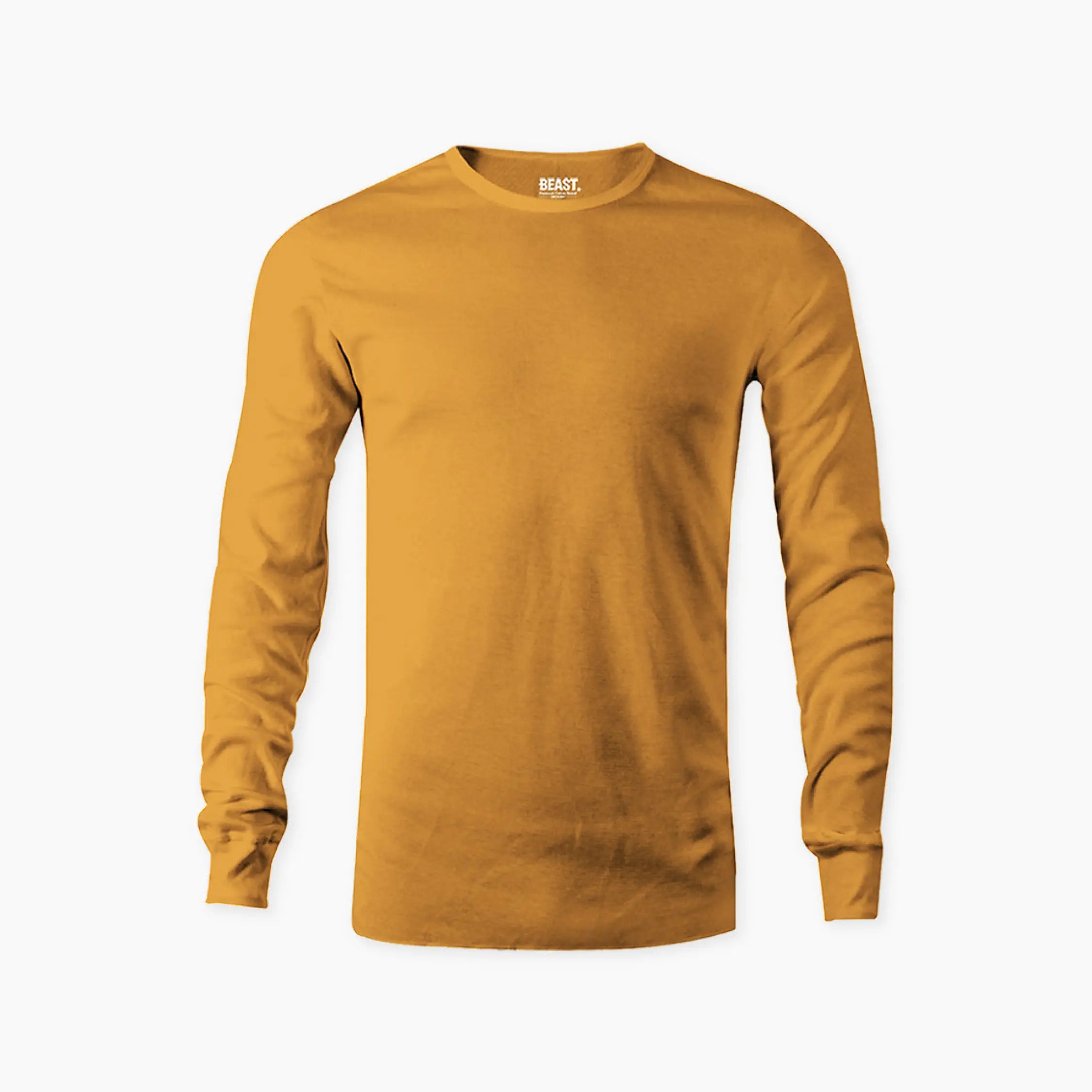 beast-mustard-long-sleeve-t-shirt